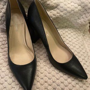 Marc Fisher block heel black pumps